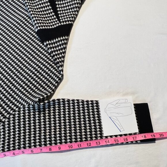 Lauren Ralph Lauren Houndstooth Dress  Size L  Classic Elegance in Cotton Blend - Picture 7 of 12